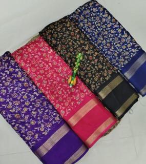 GC marshmellow silk Saree suppliers in Surat