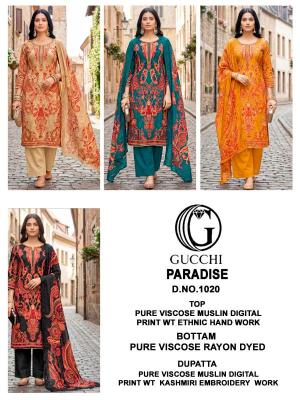 Gucchi paradise-1020 Party wear dress material in Kolkata