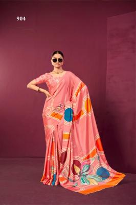 Hypnotex paula Printed sarees wholesale in Ahmedabad