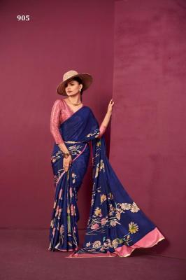 Hypnotex paula Printed sarees wholesale in Ahmedabad