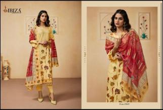 Ibiza fashion story linen Dress material manufacturers in Surat