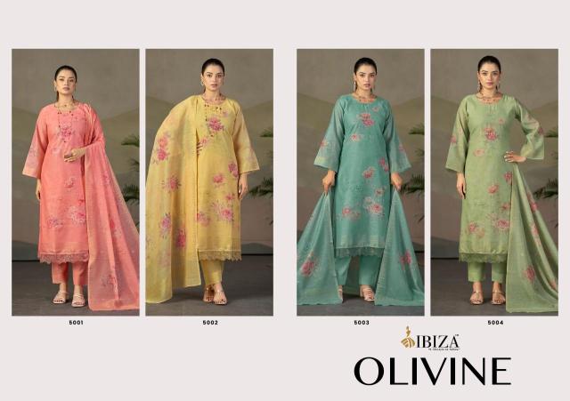 Ibiza olivine dress material Wholesale clothing suppliers in kolkata