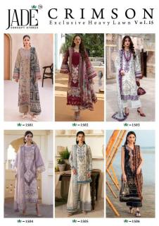 Jade crimson vol-15  Wholesale designer dress materials