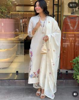 Janni 3pcs pochampally Kurti suppliers