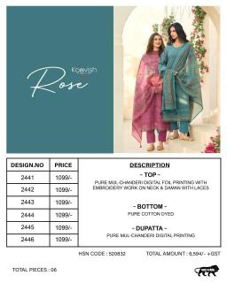 Kaavish rose Bulk dress material suppliers in Kolkata