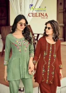Karissa celina vol-3 coord set Best kurti suppliers in Hyderabad