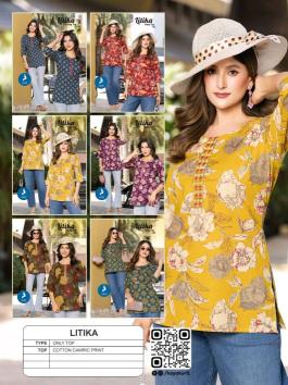 Kaya litika short top  Kurtis for women