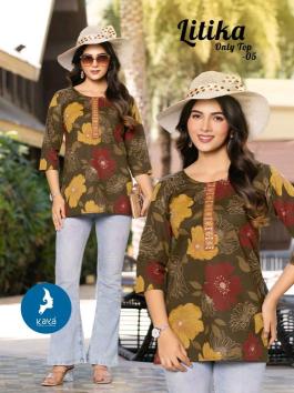Kaya litika short top  Kurtis for women