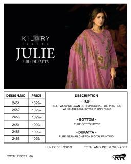 Kilory julie Dress materials at wholesale prices