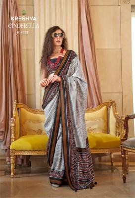 Kreshva cinderella Cheap sarees wholesale in Ahmedabad