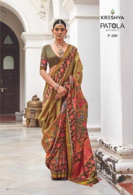 Kreshva patola butterfly Designer sarees manufacturers in Mumbai