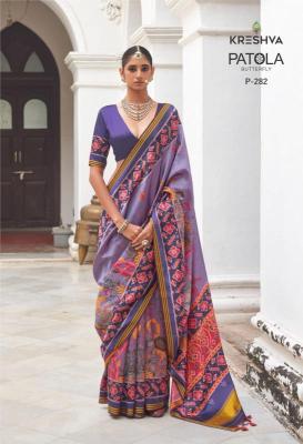 Kreshva patola butterfly Designer sarees manufacturers in Mumbai