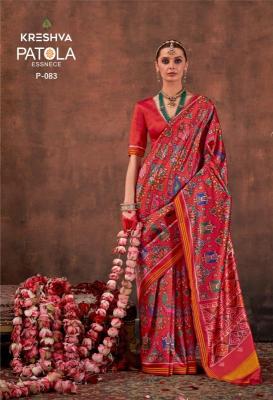 Kreshva patola essence Printed saree manufacturers in Mumbai