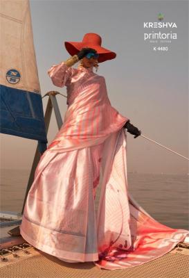 Kreshva printoria korean Silk sarees wholesale in Ahmedabad