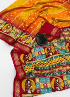 Malhar heritage figure silk Bhavnagar saree wholesale suppliers