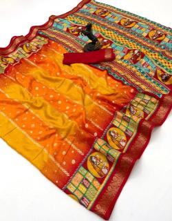 Malhar heritage figure silk Bhavnagar saree wholesale suppliers