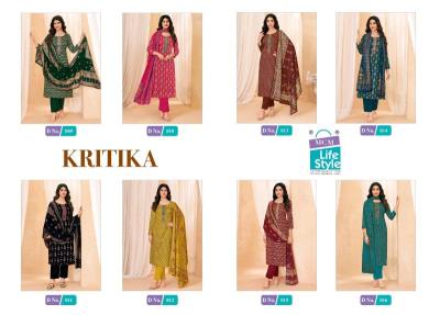 Mcm kartika jam satin work vol-1 Unstitched dress materials in Kolkata