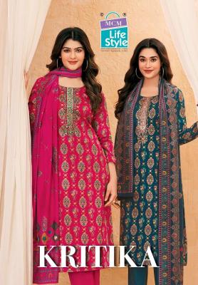 Mcm kartika jam satin work vol-1 Unstitched dress materials in Kolkata