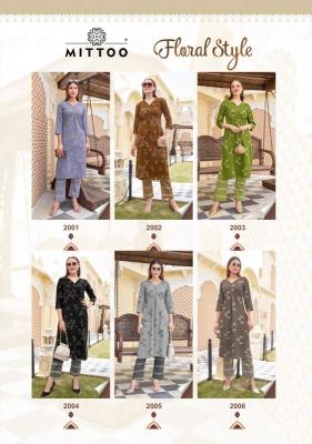 Mittoo floral style coord set Kurti wholesaler in Hyderabad 