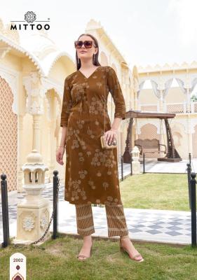 Mittoo floral style coord set Kurti wholesaler in Hyderabad 