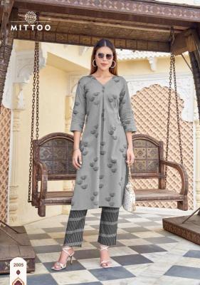 Mittoo floral style coord set Kurti wholesaler in Hyderabad 