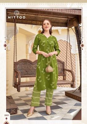 Mittoo floral style coord set Kurti wholesaler in Hyderabad 