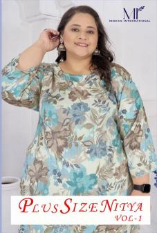 Moksh international plus size nitya vol-1 kurti wholesalers in Kolkata