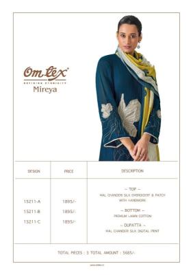 Omtex mireya silk Dress materials wholesale market