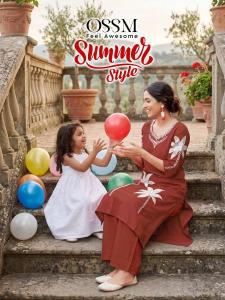 Ossm summer style coord set Kurtis for bulk purchase in Hyderabad