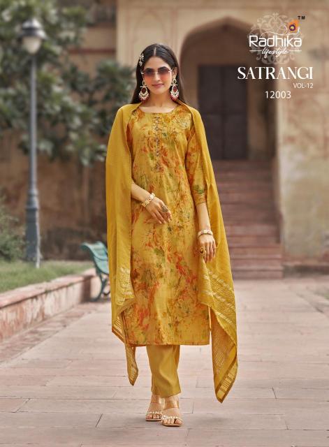 Radhika lifestyle satrangi vol 12 Wholesale Kurti suppliers in Kolkata