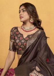 Rajpath chocolate silk Wholesale saree manufacturers in Ahmedabad