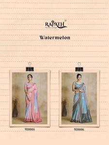 Rajpath watermelon silk Sarees online