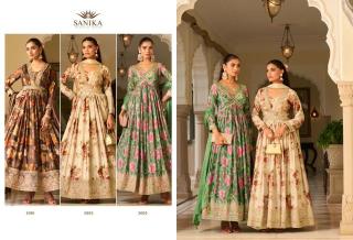 Sanika jagmag Gown Surat wholesale textile market