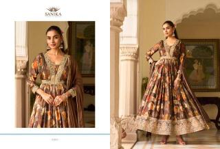 Sanika jagmag Gown Surat wholesale textile market