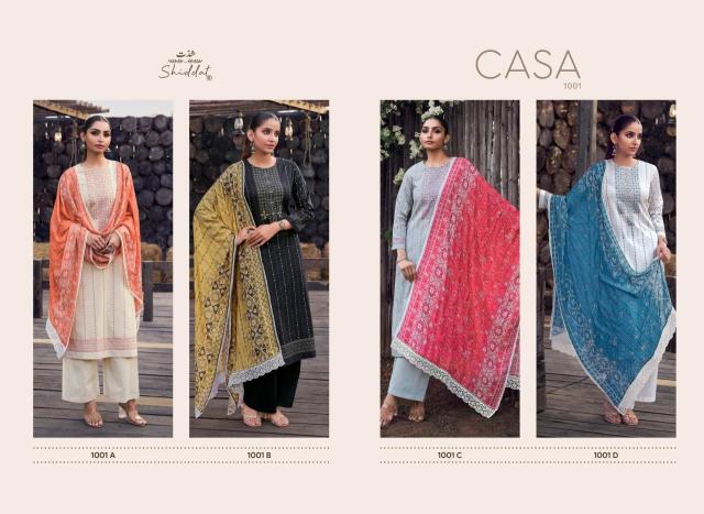 Shiddat casa 1001 dress materials suppliers in Ahmedabad