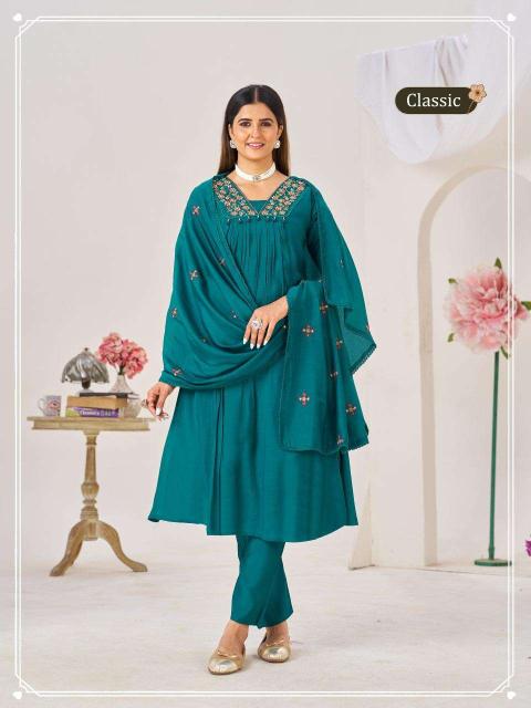 Shivay 3pcs classice Kurtis for wholesale in Pune