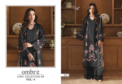 Shree fab ombre lawn collection vol-9 salwar suits women clothing suppliers