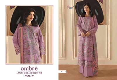 Shree fab ombre lawn collection vol-9 salwar suits women clothing suppliers