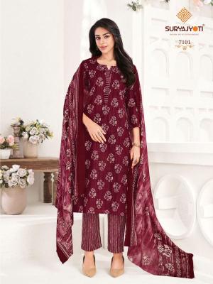 Suryajyoti trendy cotton vol-71 Wholesale dress materials in Hydrabad