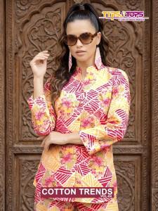 Tips & tops cotton trends vol 4 coord set Kurti manufacturers in Ahmedabad