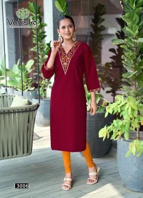 Vaniska five star vol 3 Kurti manufacturers in Hydrabad for boutique owners