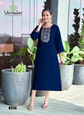 Vaniska five star vol 3 Kurti manufacturers in Hydrabad for boutique owners