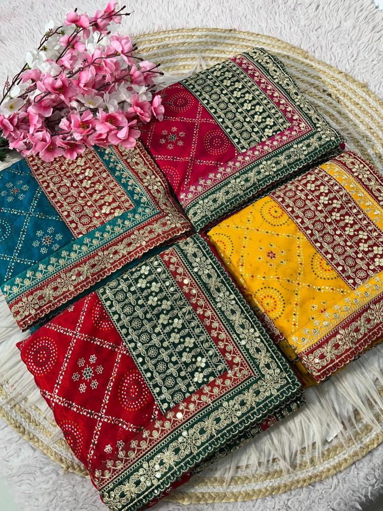 Vinayak bandej Designer sarees wholesale in Ahmedabad