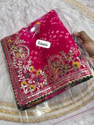 Vinayak bandej lehriya silk Saree supplier