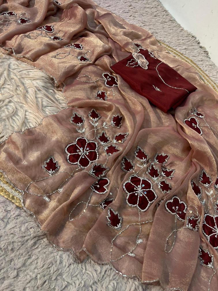 Vinayak handwork x nc moss  Saree market in Gujarat