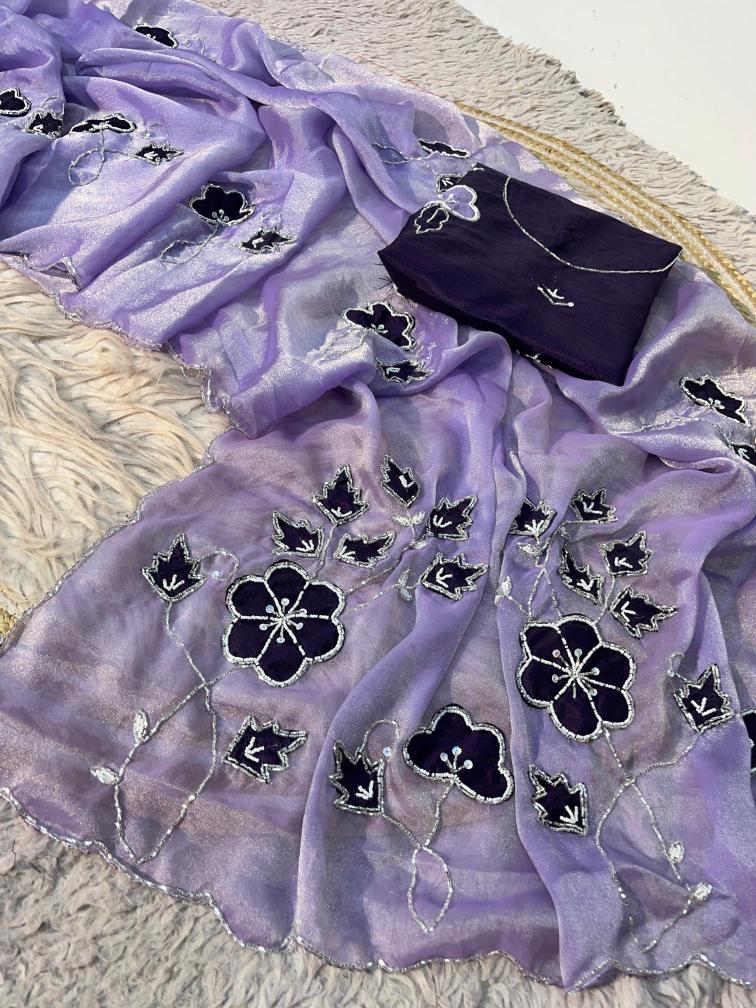 Vinayak handwork x nc moss  Saree market in Gujarat