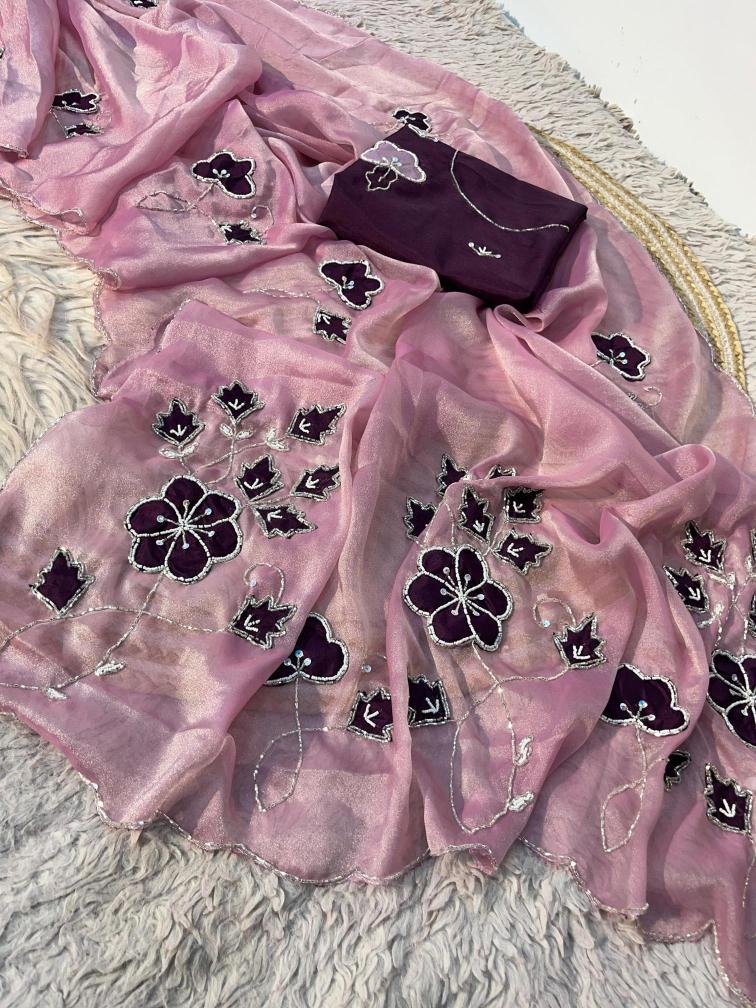 Vinayak handwork x nc moss  Saree market in Gujarat