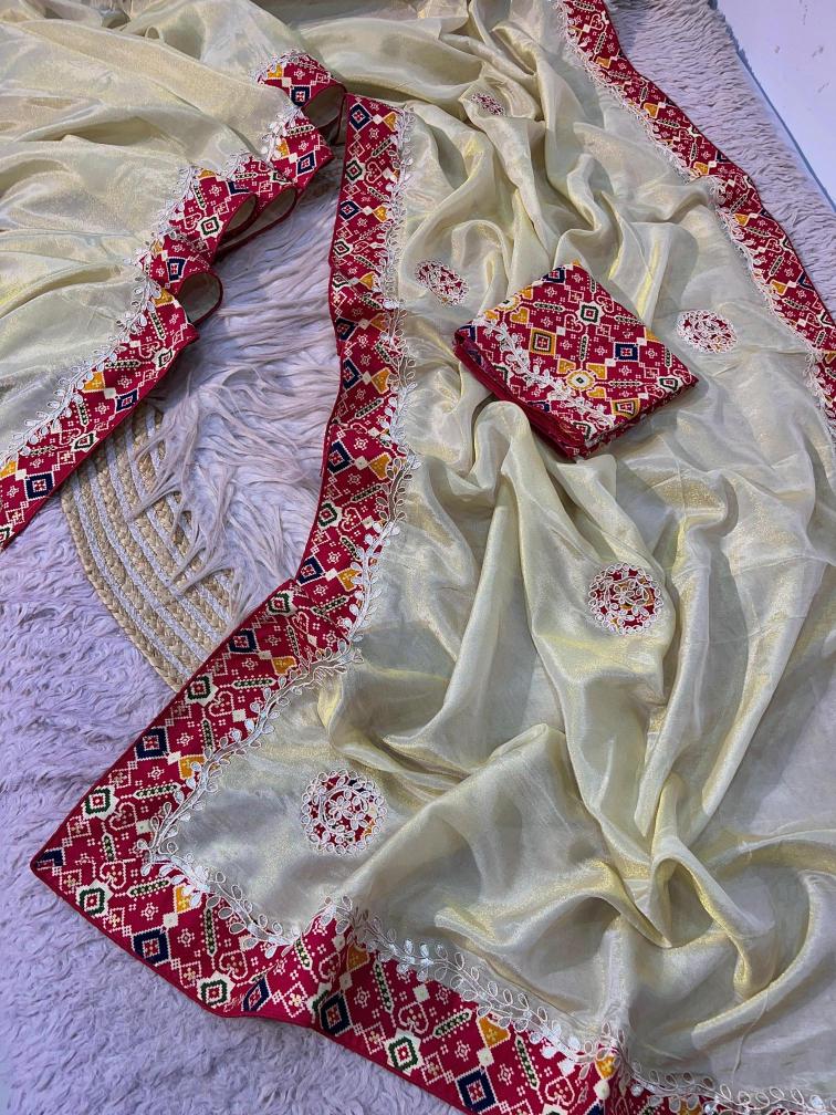 Vinayak jaipuri gotapatti work Bulk saree purchase in Ahmedabad