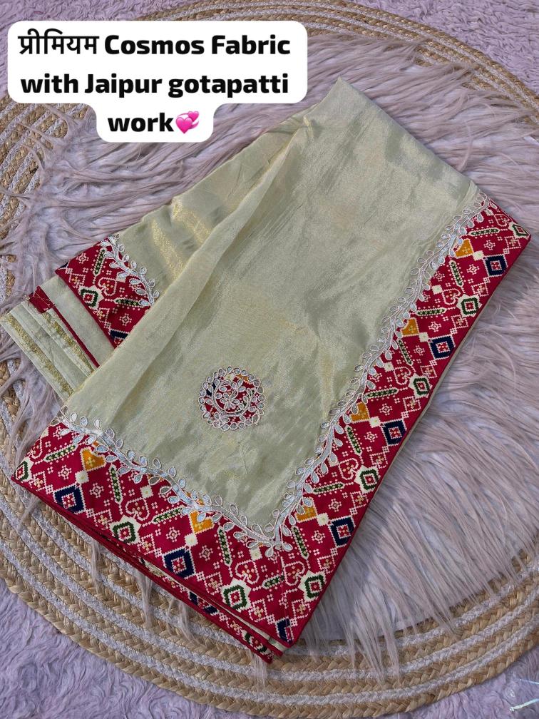 Vinayak jaipuri gotapatti work Bulk saree purchase in Ahmedabad