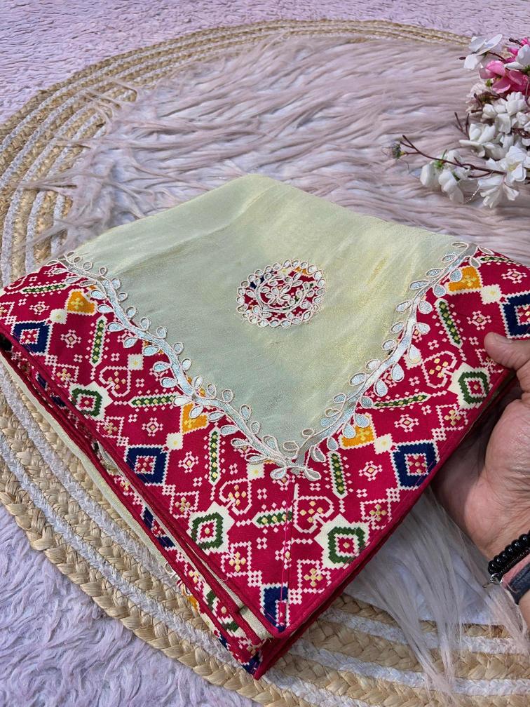 Vinayak jaipuri gotapatti work Bulk saree purchase in Ahmedabad